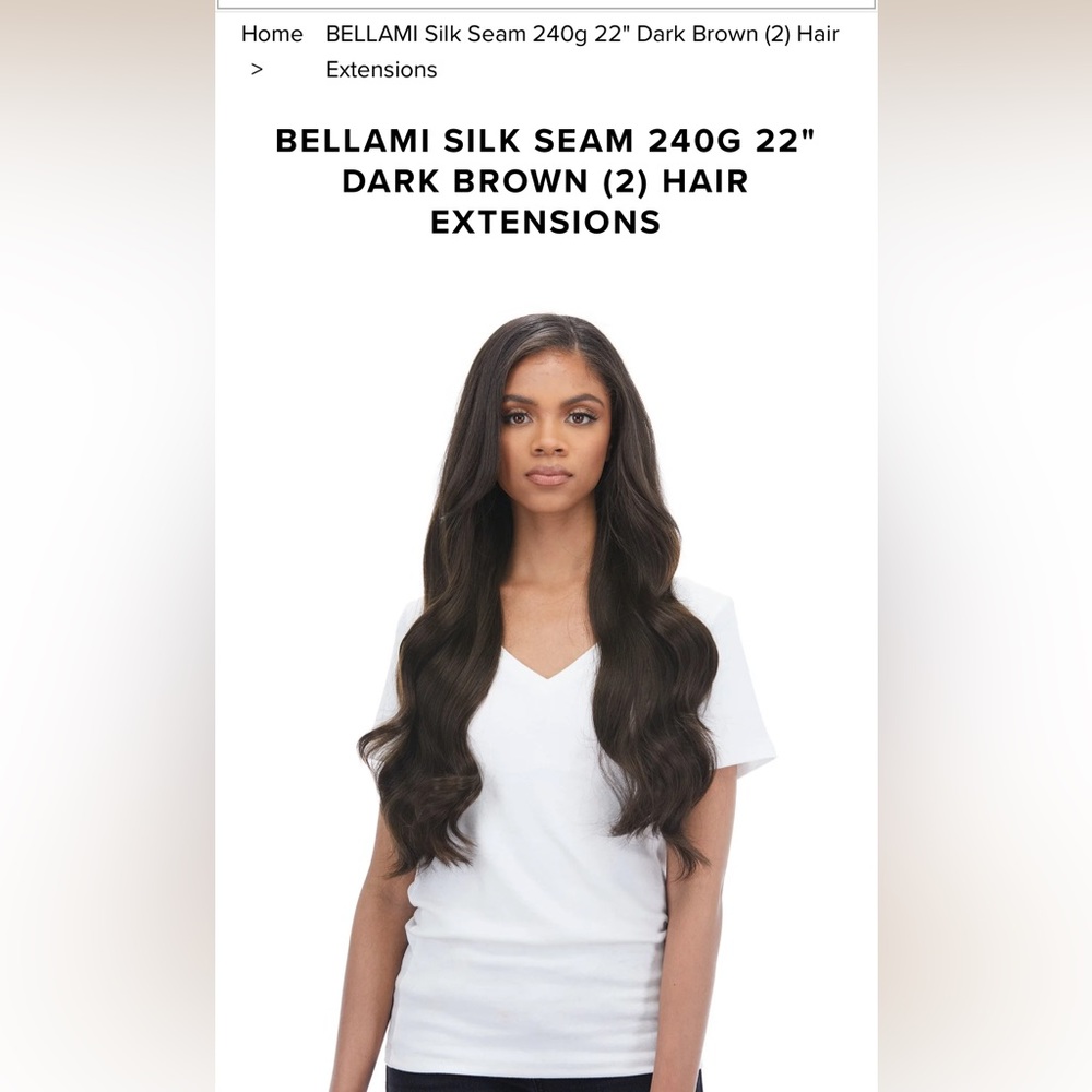 Bellami dark brown extensions